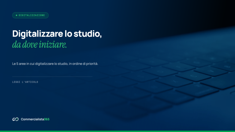 Digitalizzazione dello studio commercialista: da dove iniziare (guida pratica)